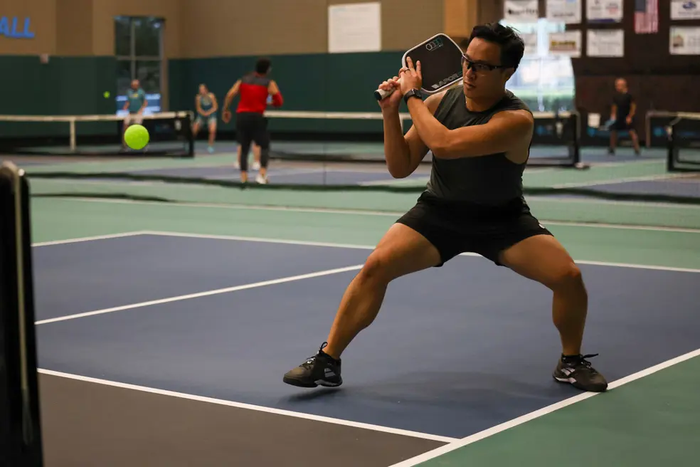 Ben Hong playing pickleball
